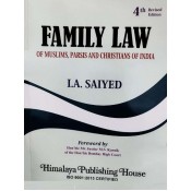 Himalaya Publishing House's Family Law of Muslims, Parsis and Christians of India by I.A. Saiyed